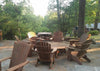 Adirondack chair set with coffee table