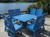 Modern Dining Set for 8 with Pedestal Table