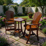 Bar Height Bistro Set for 2 with 30" Pedestal Table