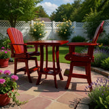 Bar Height Bistro Set for 2 with 30" Pedestal Table