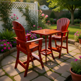 Bar Height Bistro Set for 2 with 30" Pedestal Table