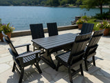Modern Dining Set for 6 with 5' Table