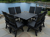 Modern Dining Set for 8 with Pedestal Table