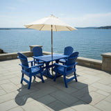 Dining Set for 4 with 4' Trestle Table
