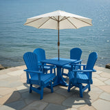Dining Set for 4 with Pedestal Table
