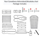 -Canadiana Adirondack Kit Chair (Non-Folding)