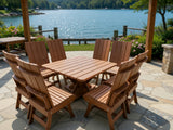 Modern Dining Set for 8 with Pedestal Table