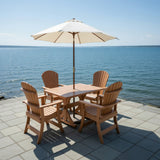 Dining Set for 4 with 4' Trestle Table