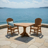 Dining Set for 2 with Pedestal Table