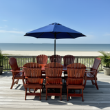 Dining Set for 8 with 6' Trestle Table