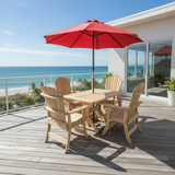 Dining Set for 4 with 4' Trestle Table