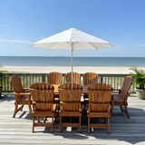 Dining Set for 8 with 6' Trestle Table
