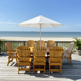 Dining Set for 8 with 6' Trestle Table
