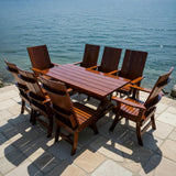 Dining Set for 8 with 6' Trestle Table