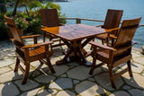 Modern Dining Set for 4 with Pedestal Table