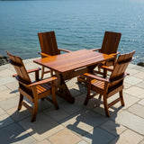 Modern Dining Set for 4 with 4' Table