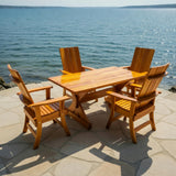 Modern Dining Set for 4 with 6' Table