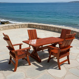 Modern Dining Set for 4 with 4' Table