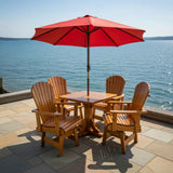 Dining Set for 4 with Pedestal Table