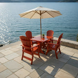 Dining Set for 4 with 4' Trestle Table