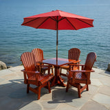 Dining Set for 4 with Pedestal Table