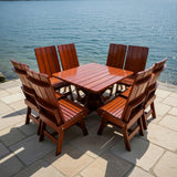 Modern Dining Set for 8 with Pedestal Table
