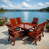 Modern Dining Set for 6 with Pedestal Table