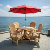 Dining Set for 4 with Pedestal Table