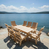 Dining Set for 8 with 6' Trestle Table