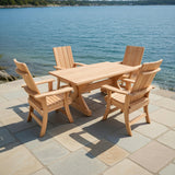 Modern Dining Set for 4 with 4' Table