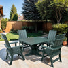 Modern Dining Set for 4 with Pedestal Table