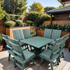 Modern Dining Set for 8 with Pedestal Table