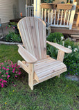 -Wooden Royal Upright Adirondack Chair, easiest to get in and out of, partial kit(Large)