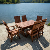 Modern Dining Set for 6 with 5' Table