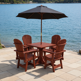 Dining Set for 4 with Pedestal Table