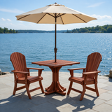 Dining Set for 2 with Pedestal Table