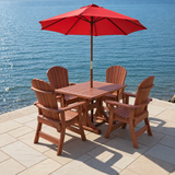 Dining Set for 4 with 4' Trestle Table
