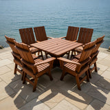 Modern Dining Set for 8 with Pedestal Table