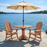 Dining Set for 2 with Pedestal Table