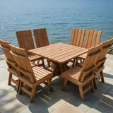 Modern Dining Set for 8 with Pedestal Table