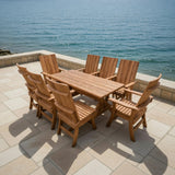 Dining Set for 8 with 6' Trestle Table
