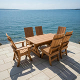 Modern Dining Set for 6 with 5' Table