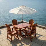 Dining Set for 4 with 4' Trestle Table