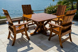 Modern Dining Set for 4 with Pedestal Table