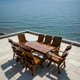 Dining Set for 8 with 6' Trestle Table
