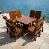 Modern Dining Set for 8 with Pedestal Table