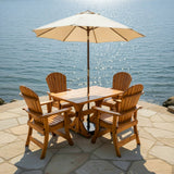 Dining Set for 4 with 4' Trestle Table