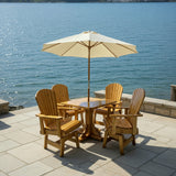 Dining Set for 4 with Pedestal Table