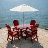 Dining Set for 4 with 4' Trestle Table