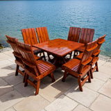 Modern Dining Set for 8 with Pedestal Table